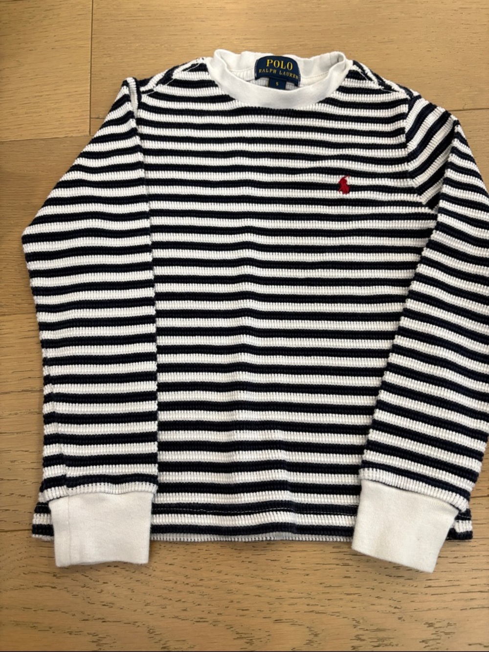 Polo Ralph Lauren Boys Long Sleeve Waffle Shirt Size 5